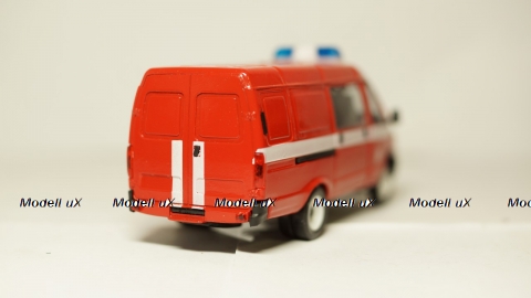 Газ 3221 Газель, пожарная 01, Агат 1:43