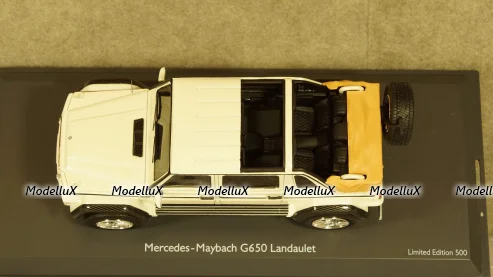 Mercedes Maybach G650 Landaulet белый, Schuco 1:43