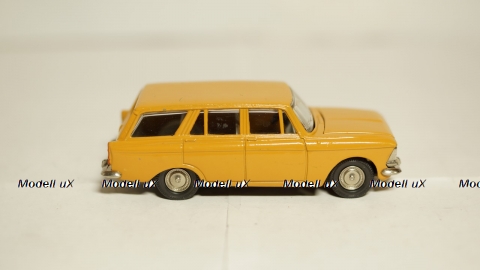 Москвич 427, А4, желтый, 3 зажима 1:43
