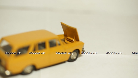 Москвич 427, А4, желтый, 3 зажима 1:43