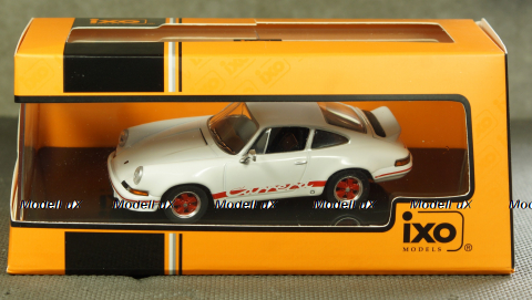 Porsche 911 Carrera RS 2.7 1973 white/red, IXO CLC321N 1:43