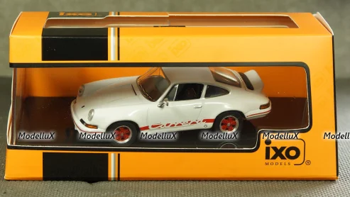 Porsche 911 Carrera RS 2.7 1973 white/red, IXO CLC321N 1:43
