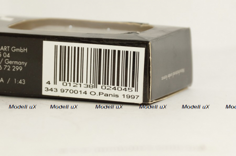 Фигурка пилота Formula 1, Oliver Panis 1997 Prost 