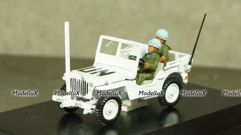 Jeep Willys UN Lebannon 1978 с фигурками, Victoria 1:43
