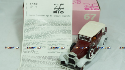 Isotta Fraschini 8a, RIO #67 1:43