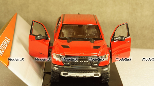 Dodge Ram 1500 Crew Cab Rebel, pickup 2019, red, 79358, MotorMax 1:24