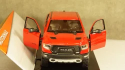 Dodge Ram 1500 Crew Cab Rebel, pickup 2019, red, 79358, MotorMax 1:24