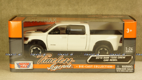 Dodge Ram 1500 Crew Cab Rebel white, 79358, MotorMax 1:24