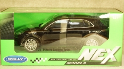 Porsche Cayenne Turbo black, 24092, Welly 1:24
