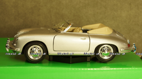 Porsche 356 B Convertible silver, 29390, Welly 1:24