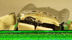 Porsche 356 B Convertible silver, 29390, Welly 1:24
