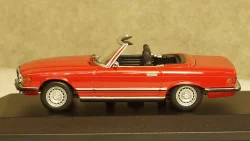 Mercedes 350 SL 1974 red, 940033432, Maxichamps 1:43