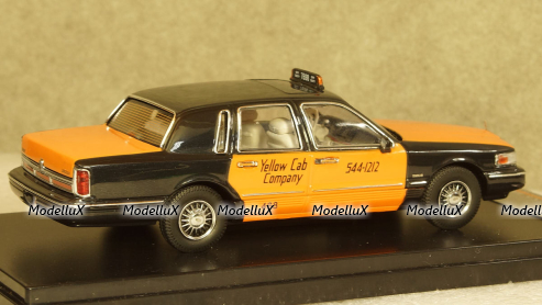 Lincoln Town Car Taxi USA 1996 black/orange, PRD363, Premium X 1:43