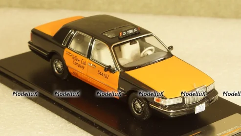 Lincoln Town Car Taxi USA 1996 black/orange, PRD363, Premium X 1:43
