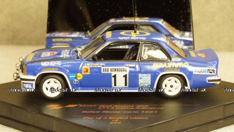 Opel Ascona 400 No.11, Rally Monte Carlo Kulläng/Berglund 1981,43353, Vitesse 1:43