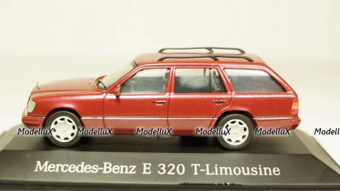 Mercedes E320 W124 бордовый, Herpa 1:43