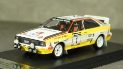 Audi Quattro, No.1, HB Audi team, Rallye New Zealand, W.Rohrl/C.Geistdorfer 1984, Trofeu 1:43