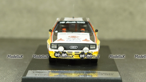 Audi Quattro, No.1, HB Audi team, Rallye New Zealand, W.Rohrl/C.Geistdorfer 1984, Trofeu 1:43