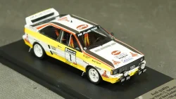 Audi Quattro, No.1, HB Audi team, Rallye New Zealand, W.Rohrl/C.Geistdorfer 1984, Trofeu 1:43