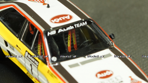 Audi Quattro, No.1, HB Audi team, Rallye New Zealand, W.Rohrl/C.Geistdorfer 1984, Trofeu 1:43