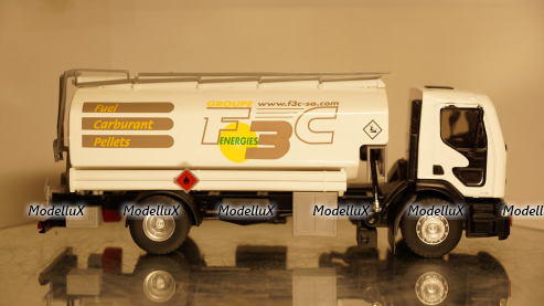 Renault Premium F3C SA fuel tanker, 1999, white, 114751, Eligor 1:43