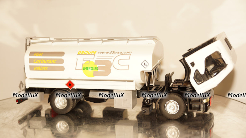 Renault Premium F3C SA fuel tanker, 1999, white, 114751, Eligor 1:43