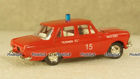 Москвич 412 пожарный, Агат 1:43 