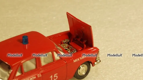 Москвич 412 пожарный, Агат 1:43 