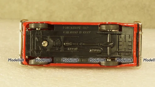 Москвич 412 пожарный, Агат 1:43 
