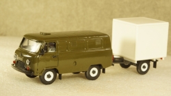 Уаз 3741 №06 с прицепом П№1, Агат 1:43