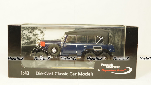 Mercedes G4 1938 Dark Blue, Signature Models 1:43