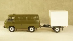 Уаз 3741 №06 с прицепом П№1, Агат 1:43