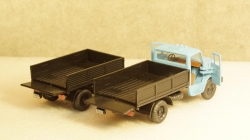 Зил 4331 бортовой с прицепом синий/черный, з-д Вега 1:43