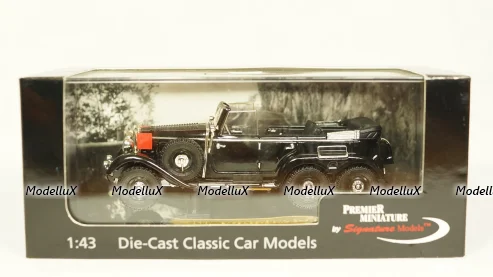 Mercedes G4 1938 Cabrio Black, Signature Models 1:43