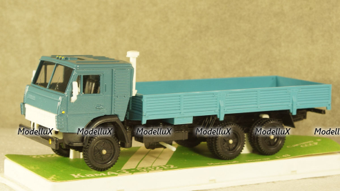 Камаз 53212 бортовой синий, Арек 1:43