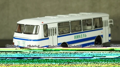 ЛАЗ 695Н бело-голубой, 04016A, Classicbus 1:43 