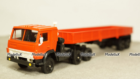 Камаз 5410 борт красный, 1:43