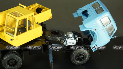 Автокран МАЗ-500А КС-3571, SSM1415 1:43