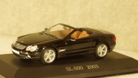 Mercedes SL 600 (R230) black 2003, Altaya 1:43