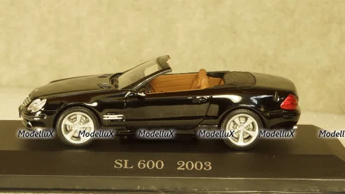 Mercedes SL 600 (R230) black 2003, Altaya 1:43