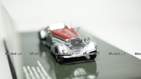 Horch 855 Special Roadster 1938 Silver, Minichamps 1:43