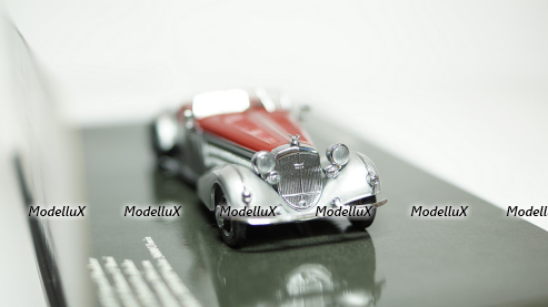 Horch 855 Special Roadster 1938 Silver, Minichamps 1:43
