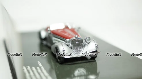 Horch 855 Special Roadster 1938 Silver, Minichamps 1:43