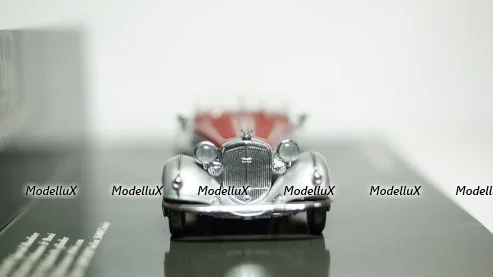 Horch 855 Special Roadster 1938 Silver, Minichamps 1:43