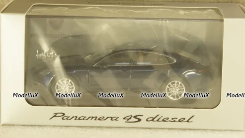 Porsche Panamera 4S diesel (2. Gen.) 2016 dark blue, Herpa 1:43