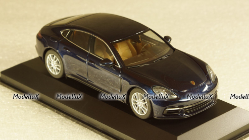 Porsche Panamera 4S diesel (2. Gen.) 2016 dark blue, Herpa 1:43