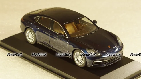 Porsche Panamera 4S diesel (2. Gen.) 2016 dark blue, Herpa 1:43