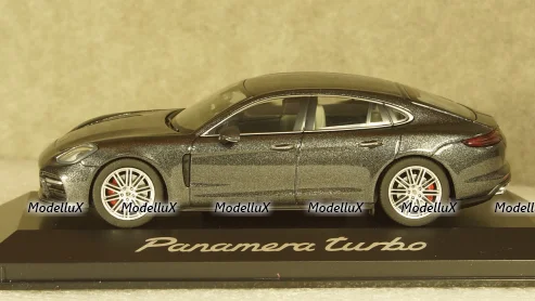 Porsche Panamera Turbo (2. Gen.) 2016 dark grey, Herpa 1:43