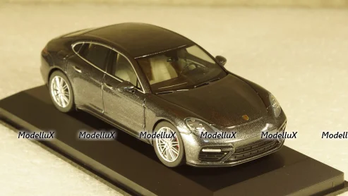 Porsche Panamera Turbo (2. Gen.) 2016 dark grey, Herpa 1:43