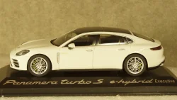 Porsche Panamera Turbo S E-Hybrid Executive G2 white, Herpa 1:43